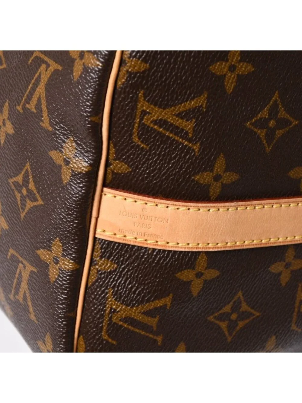 Louis Vuitton Monogram Speedy Bandouliere 30 Handbag Brown Gold